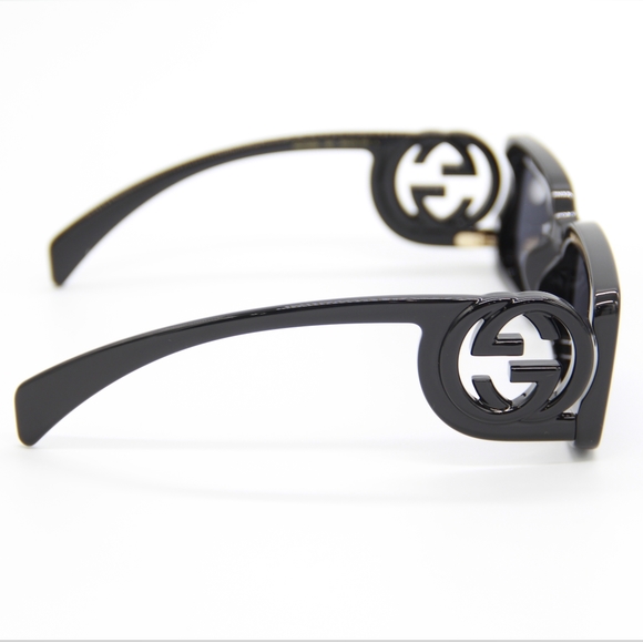 NEW GUCCI GG1325S 001 SQUARE BLACK WOMEN GUCCI SUNGLASSES - Picture 8 of 13